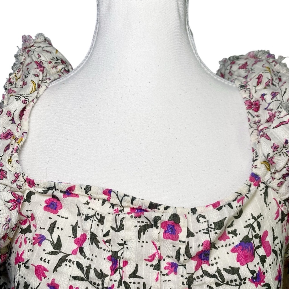 True Craft Pink and Black Floral Blouse - Picture 4 of 14